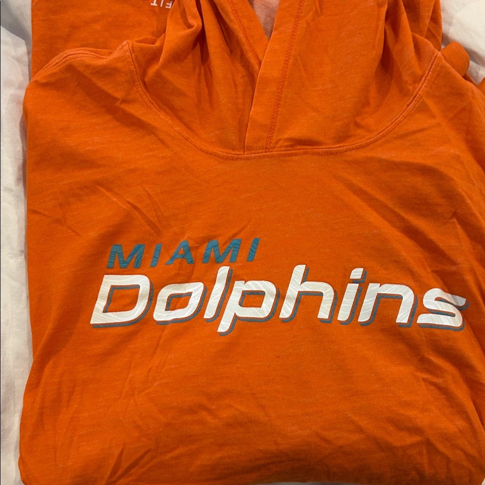 Nike Orange Miami Dolphins Long Sleeve Tee